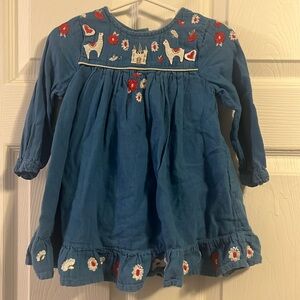 Baby Boden 12-18mo Blue dress